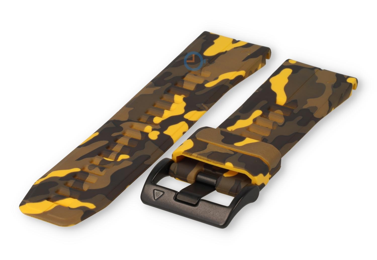 Quick Fit band Garmin Fenix 7X - legerprint - geel