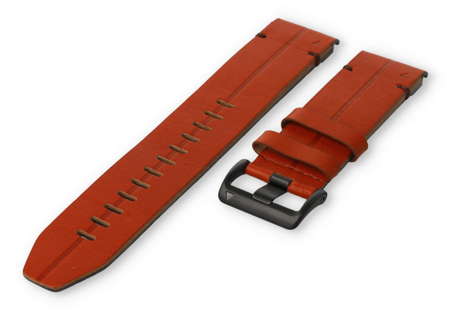 XL Garmin Fenix 5X/6X/7X horlogeband leer - bruin