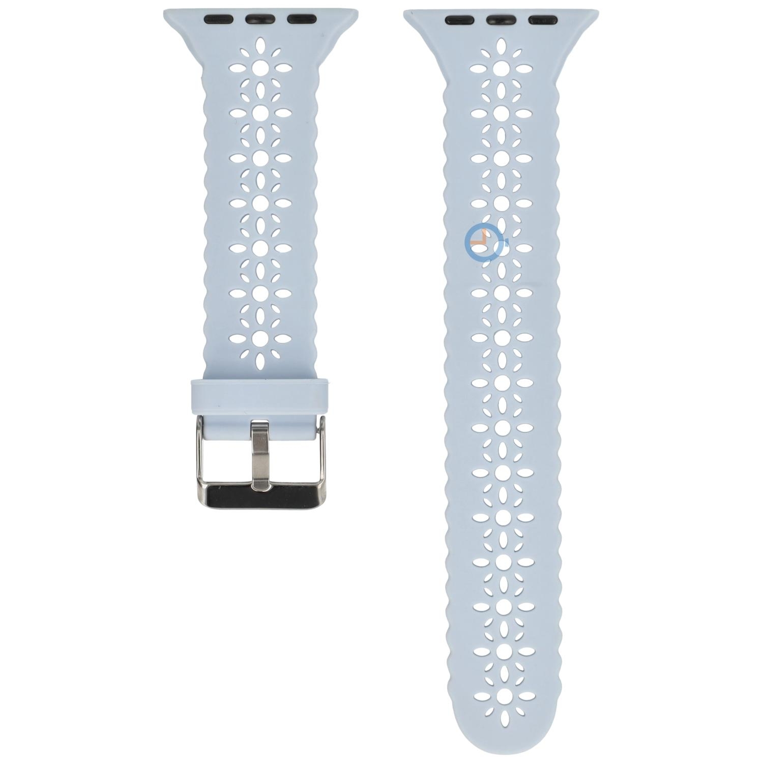 Apple watch bandje - lichtblauw kant - 41mm