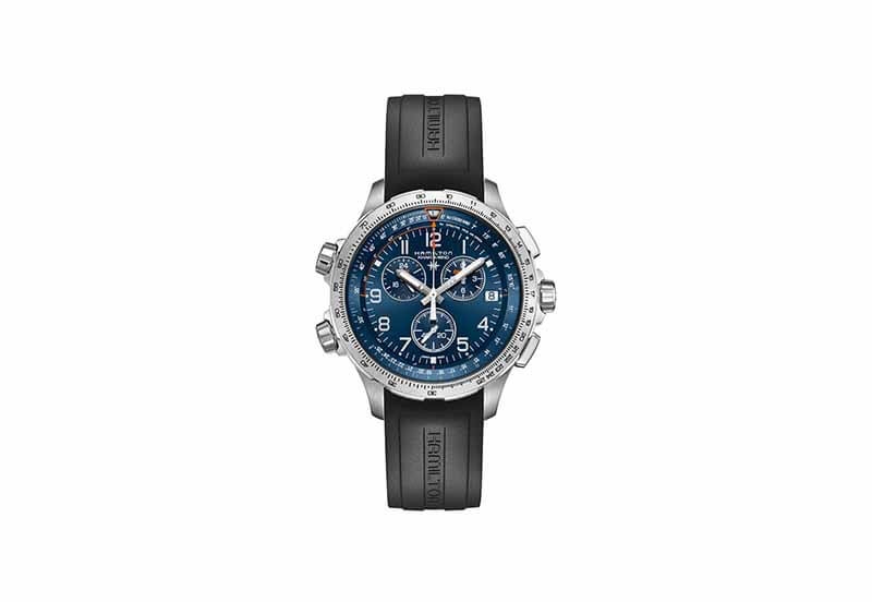 Hamilton horlogeband H77922341 - zwart siliconen