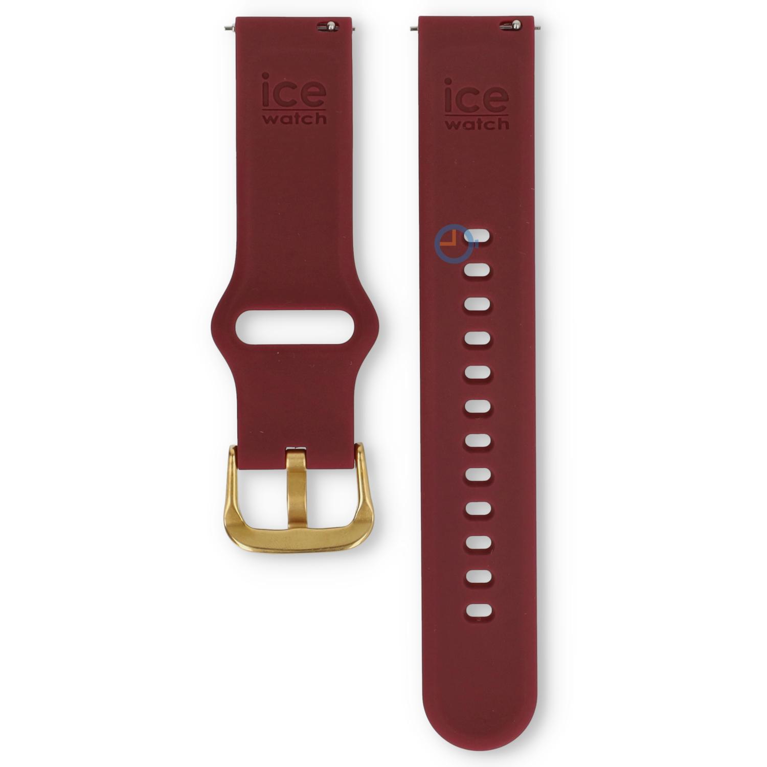 Ice Smart 18mm horlogebandje - Red/gold