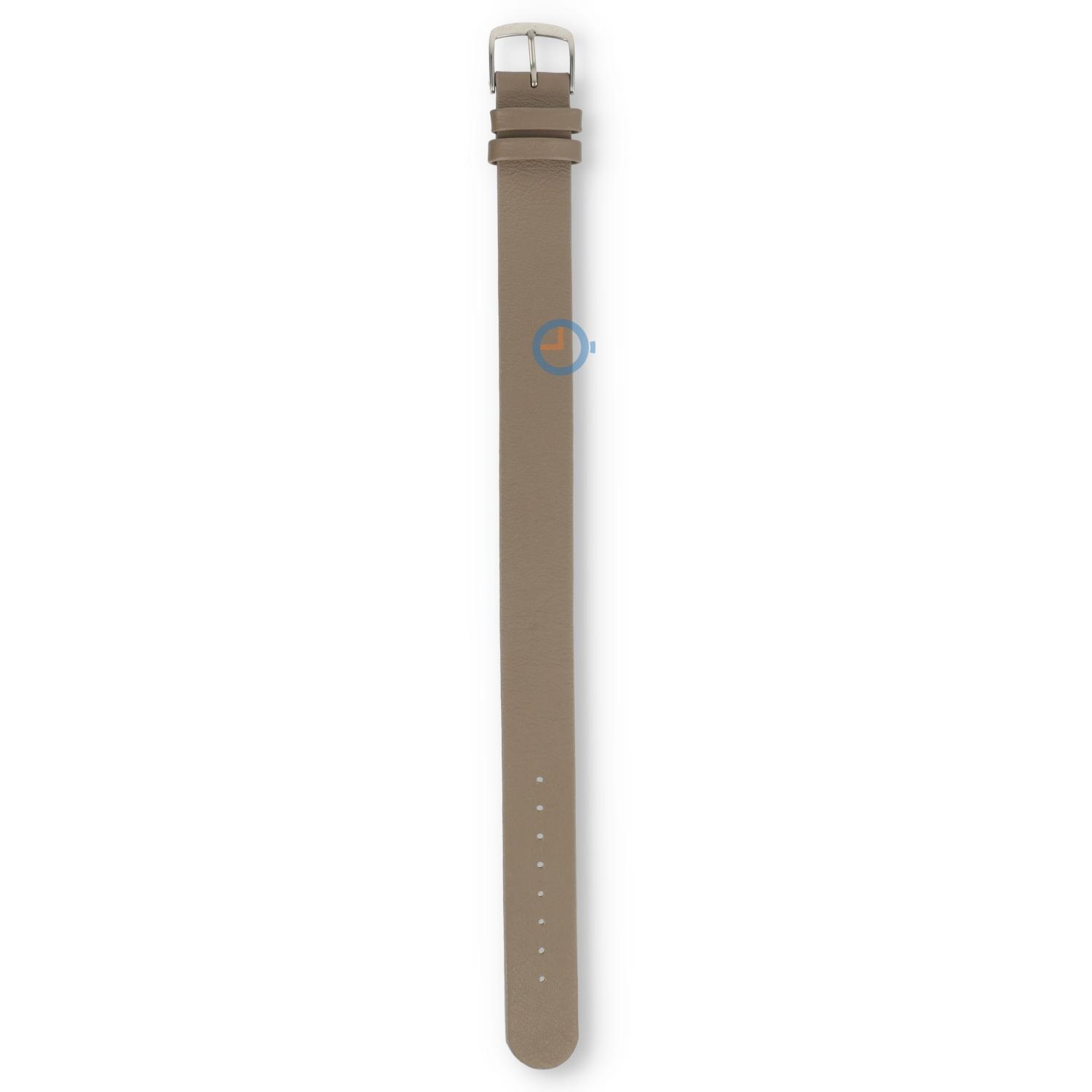 One-piece leren horlogeband - 18mm - taupe