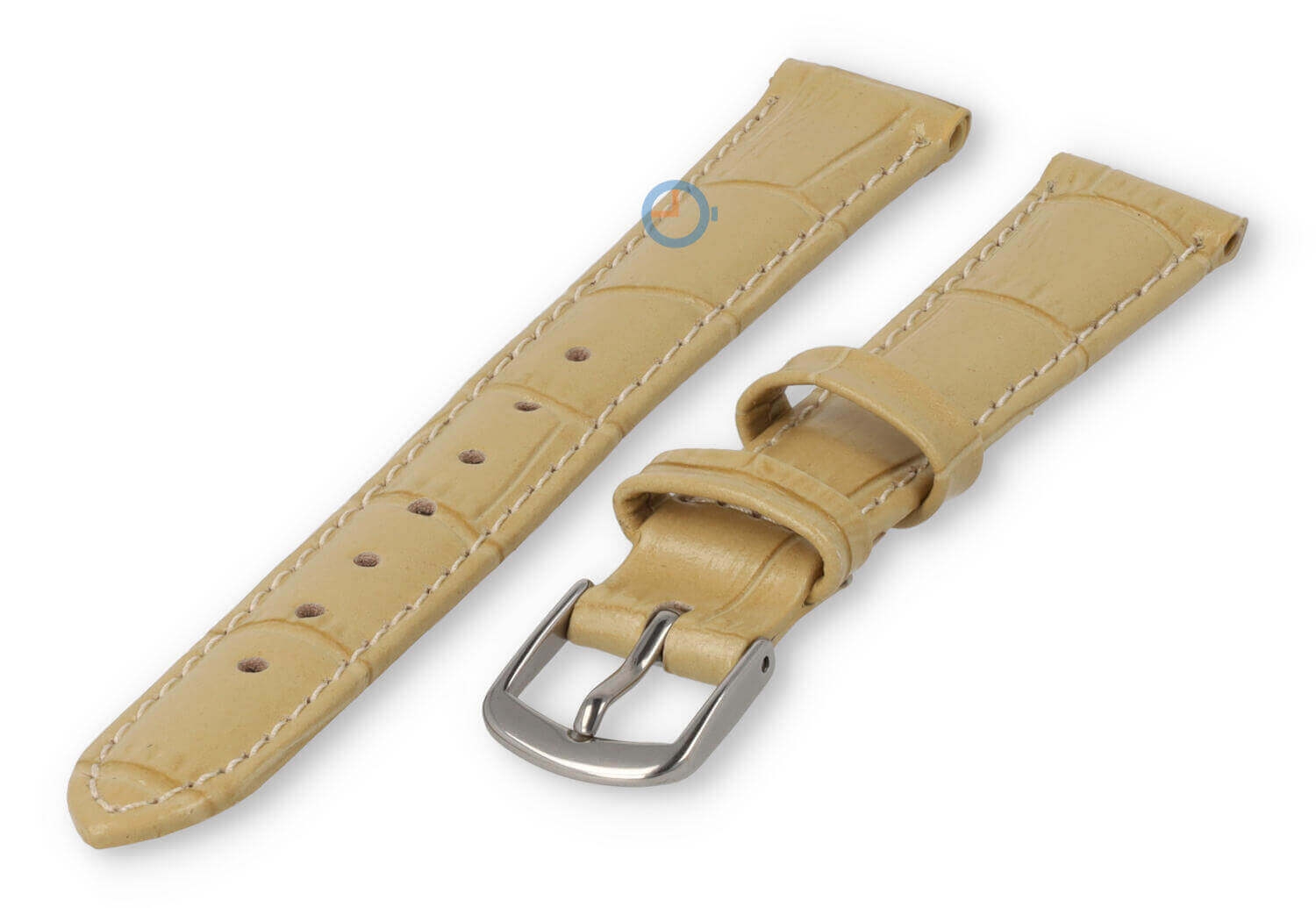 Kleine horlogeband van leer - 14mm - zand