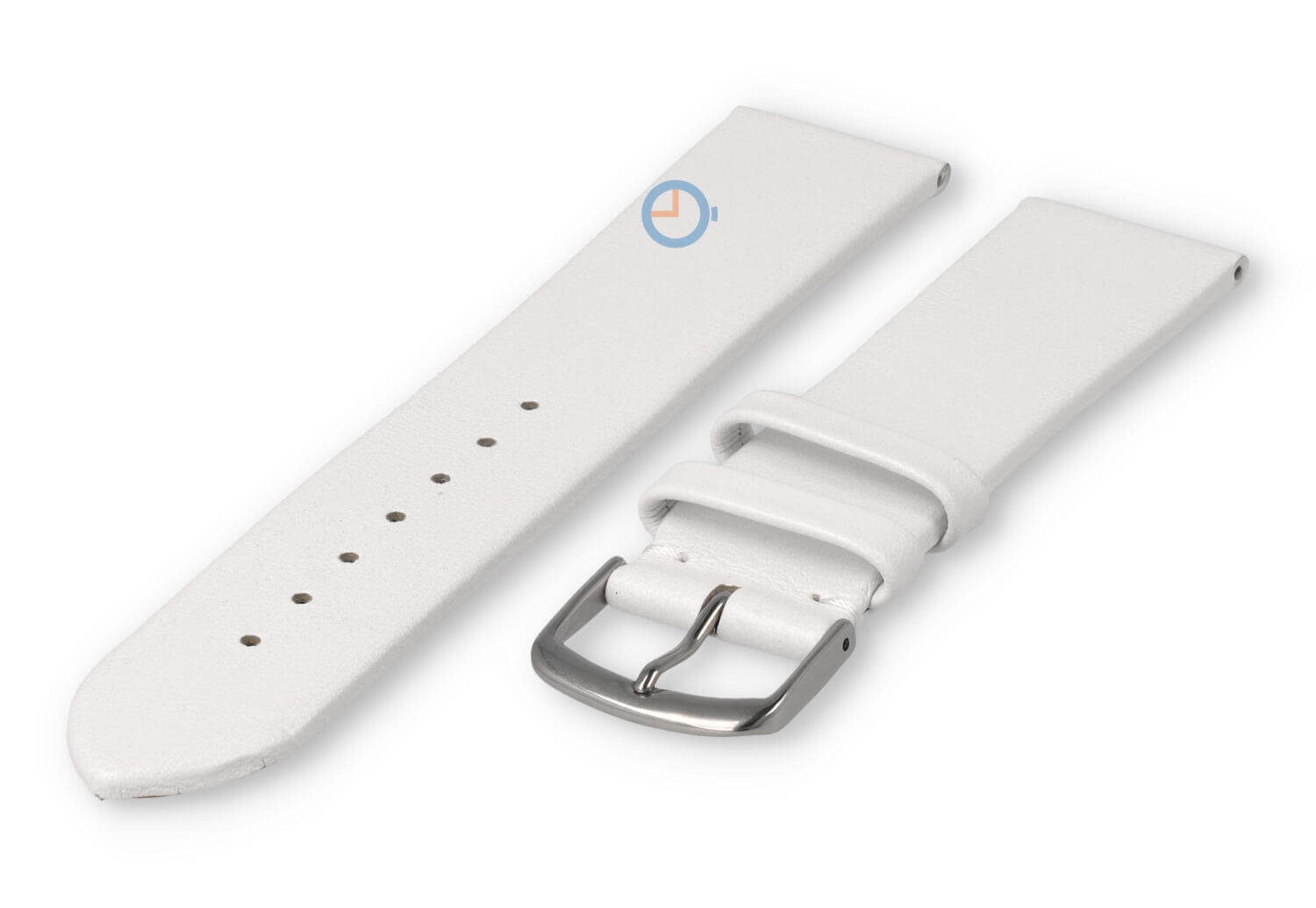 Naadloze en gladde horlogeband 20mm - wit