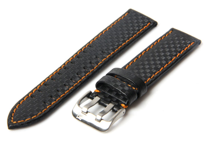 Horlogeband 24mm carbon