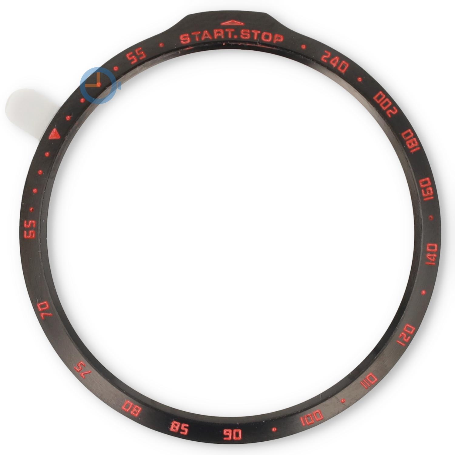 Stalen bezel cover Garmin Fenix 6S - black/red