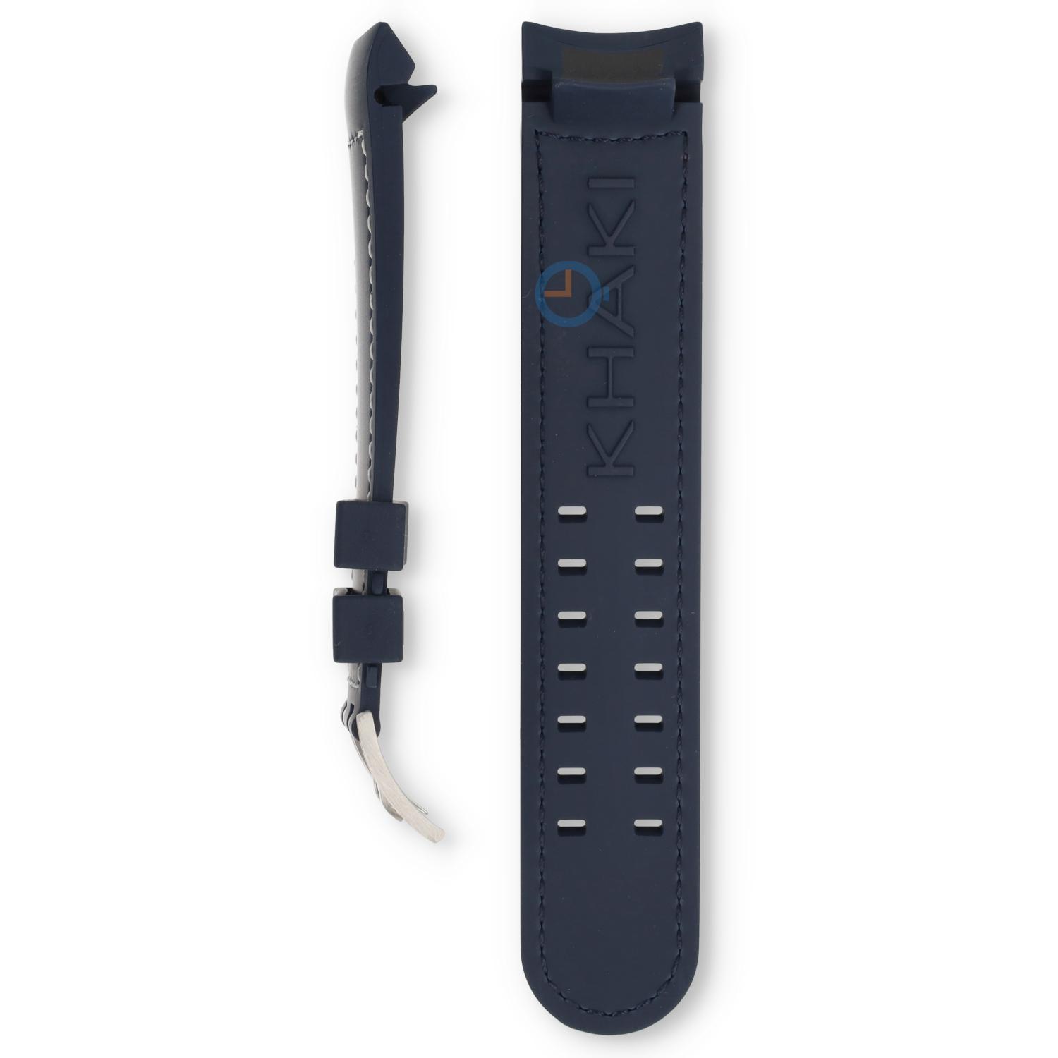 Hamilton watch strap H77636343 - blue silicone