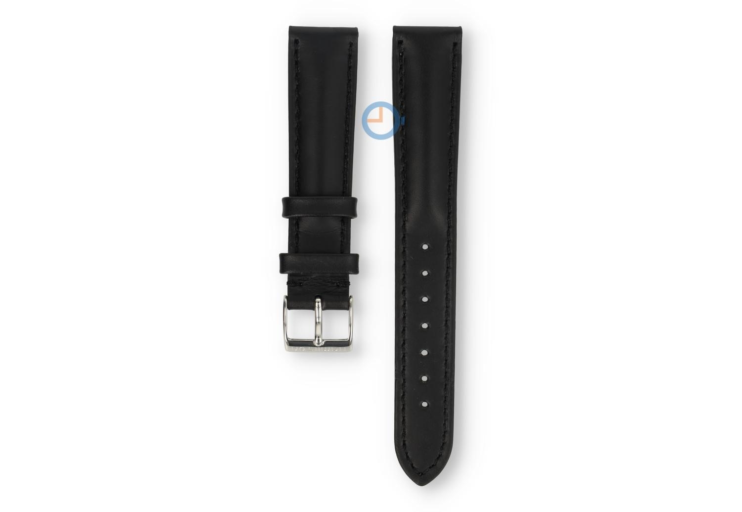 Hamilton horlogeband H18411753 - zwart leer