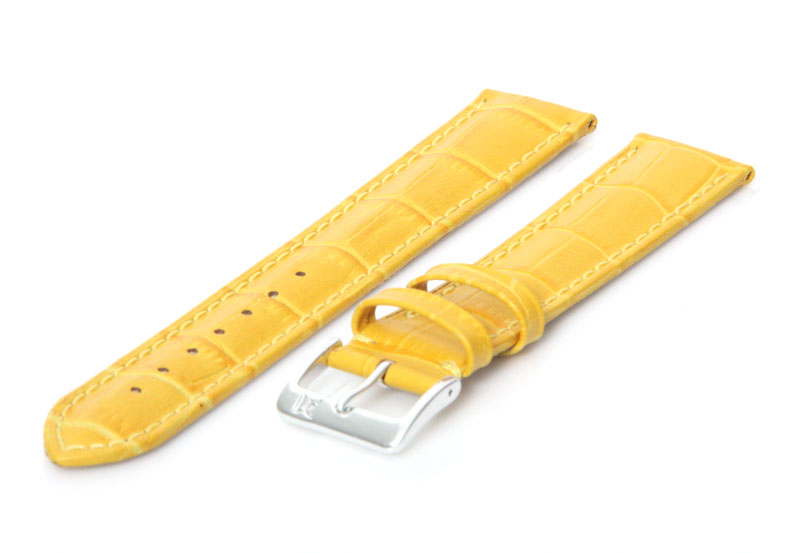 Horlogeband 20mm geel