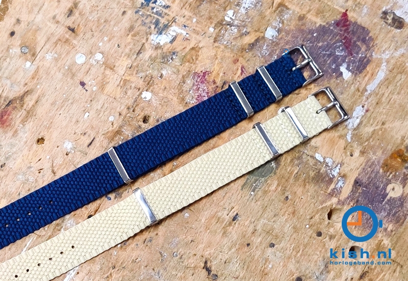 Horlogebanden 20mm nylon - grof gewoven
