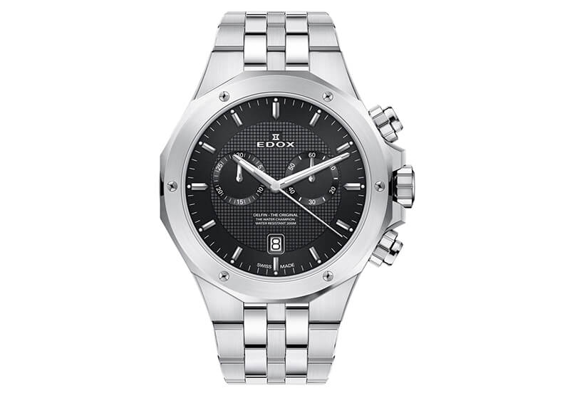 Edox Delfin 10110 Horlogeband Zilver Staal