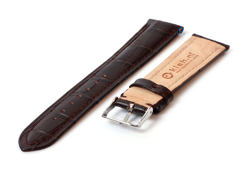 Horlogeband voor Maurice Lacroix 20mm - donkerbruin