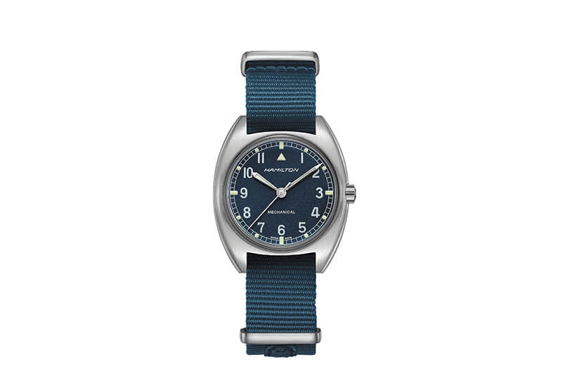 Hamilton horlogeband H76419941 - blauw nylon