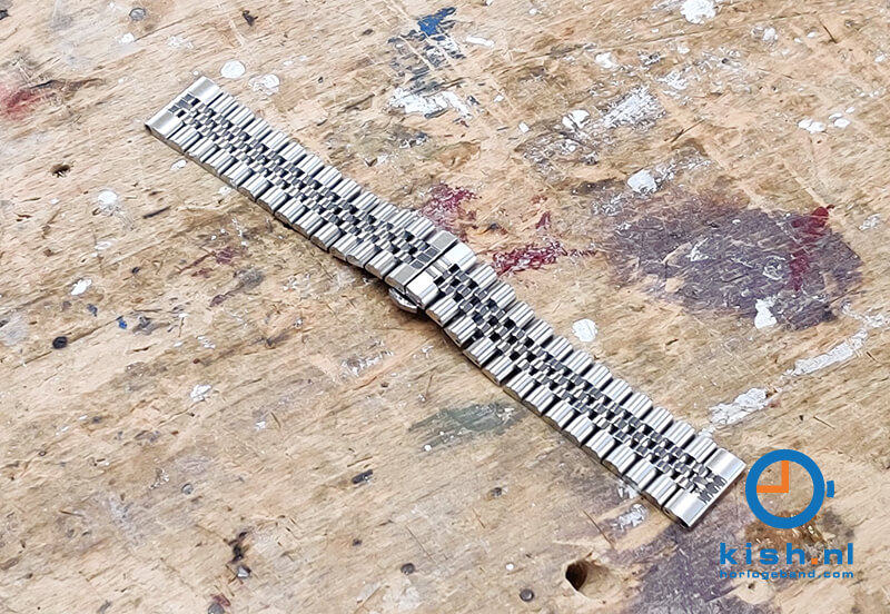 Kapten en Son horlogeband: 20mm silver steel