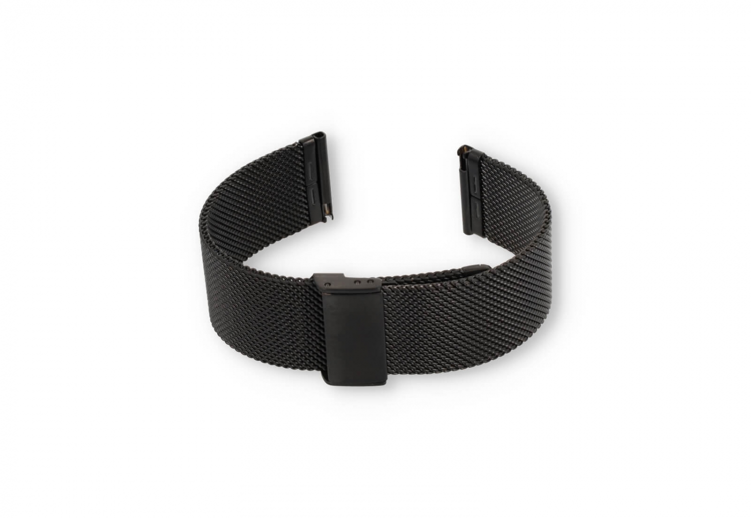Horlogeband 22mm milanees zwart - Quick Switch (FIJN)