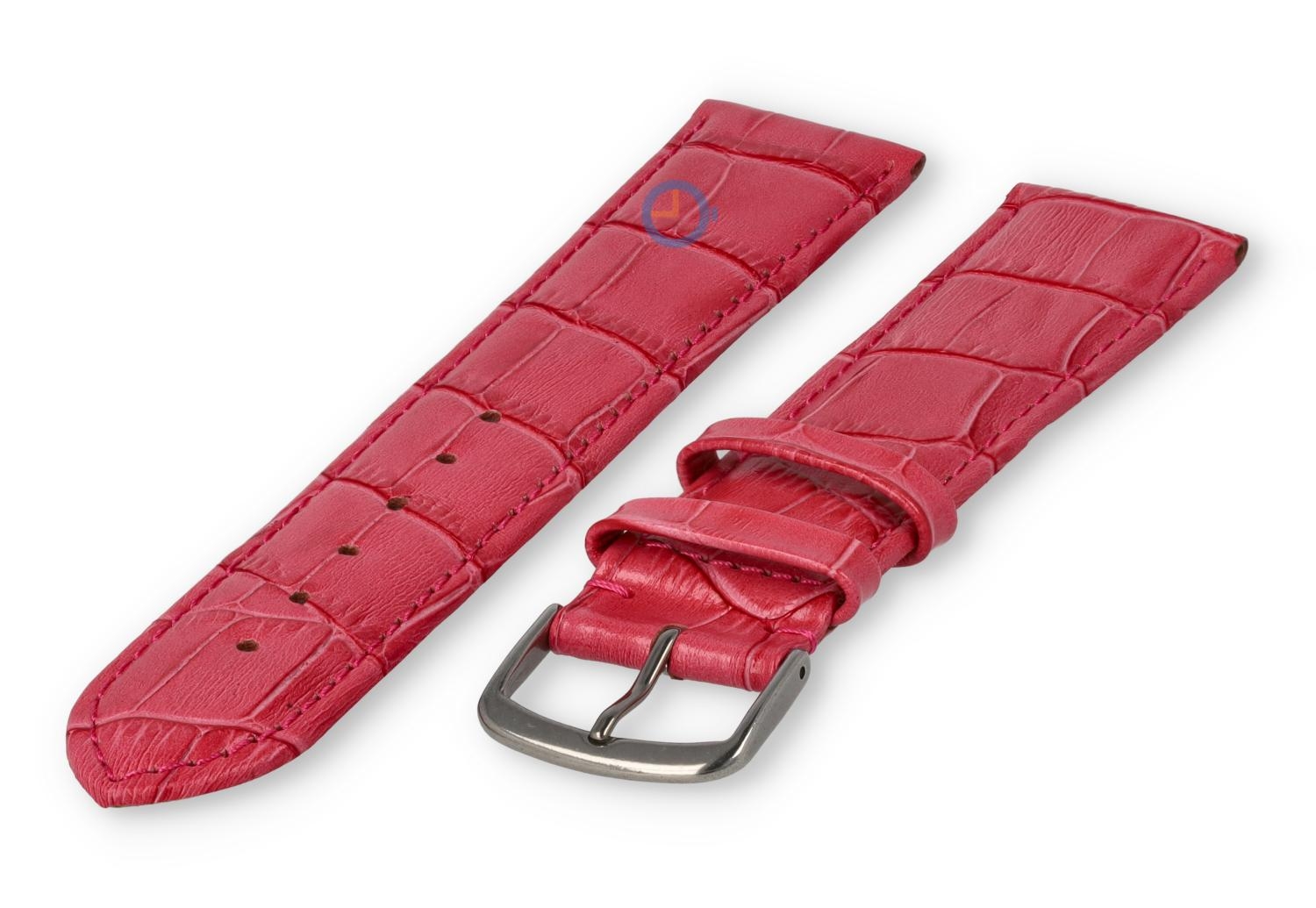 Licht opgevulde XL horlogeband - 22mm - framboos