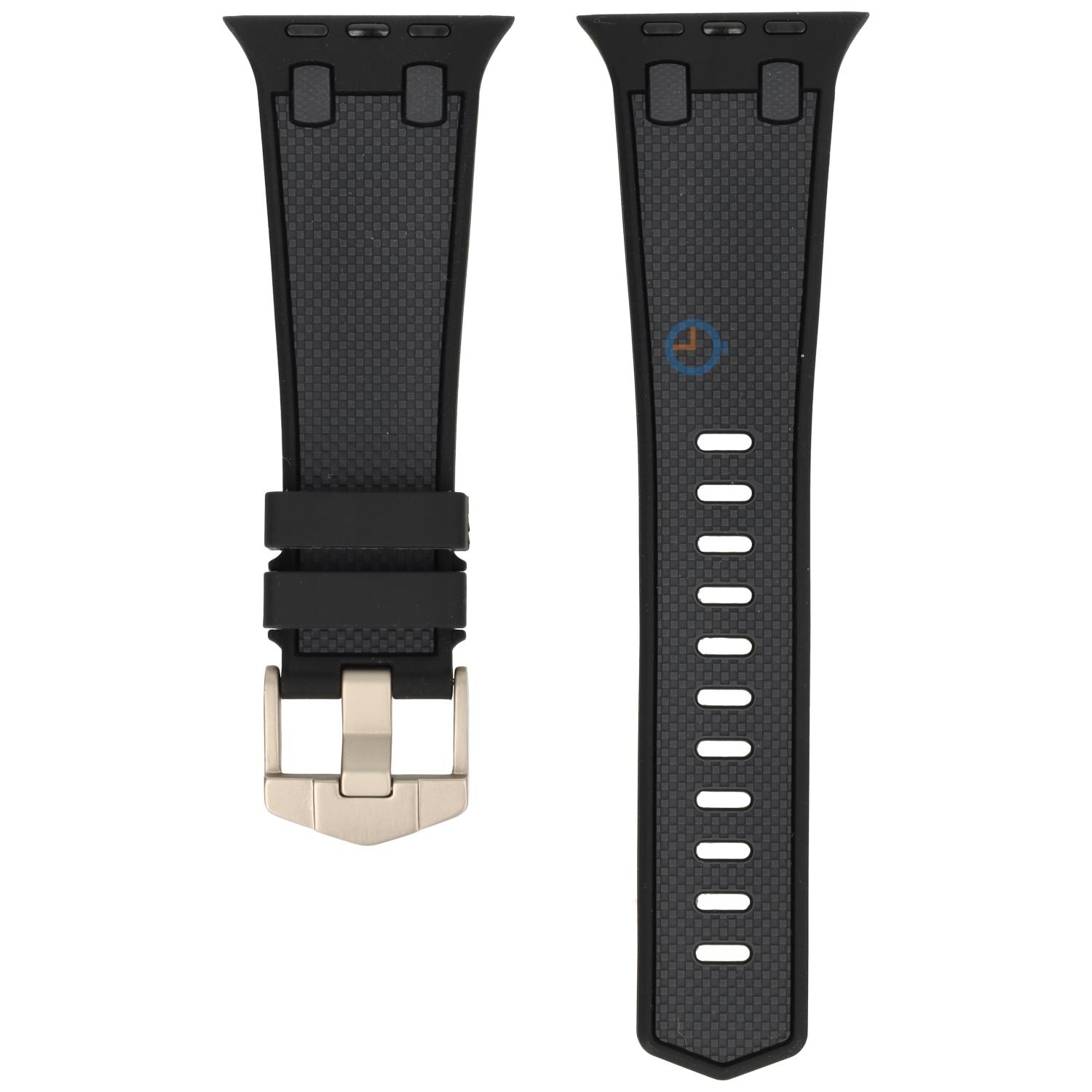 AP Style bandje voor Apple Watch 45mm - Black Grey