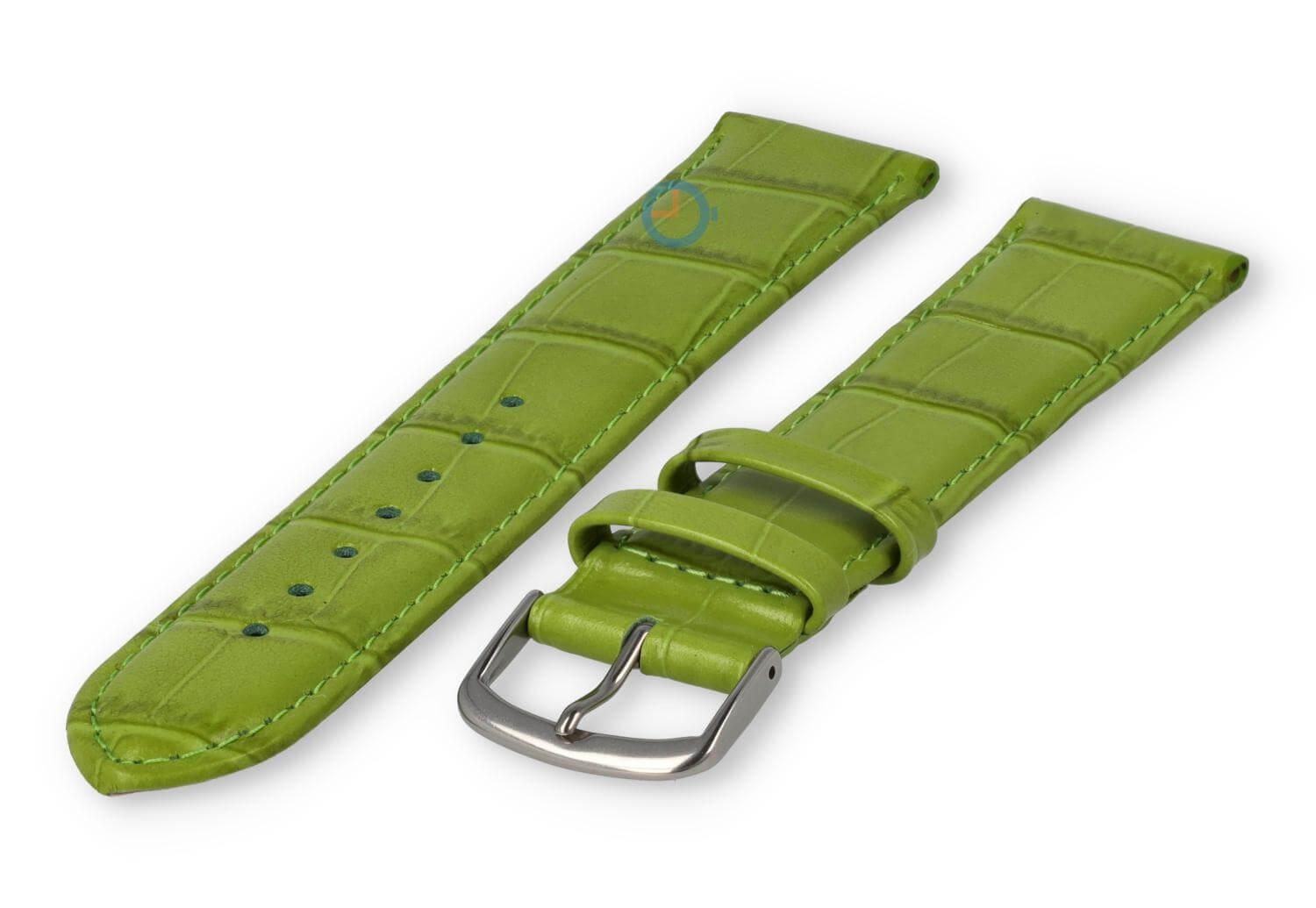 Licht opgevulde XL horlogeband - 22mm - grasgroen
