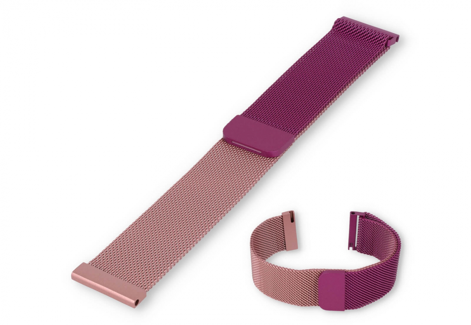 Milanese 20mm horlogeband - Roze