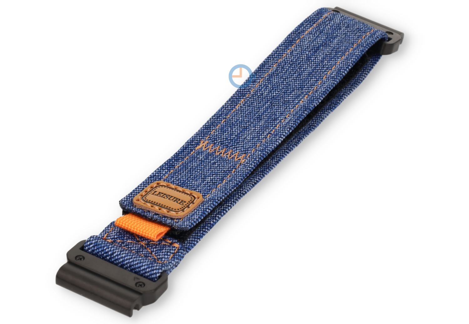 Blauw denim Garmin Fenix bandje - 22mm - klittenband