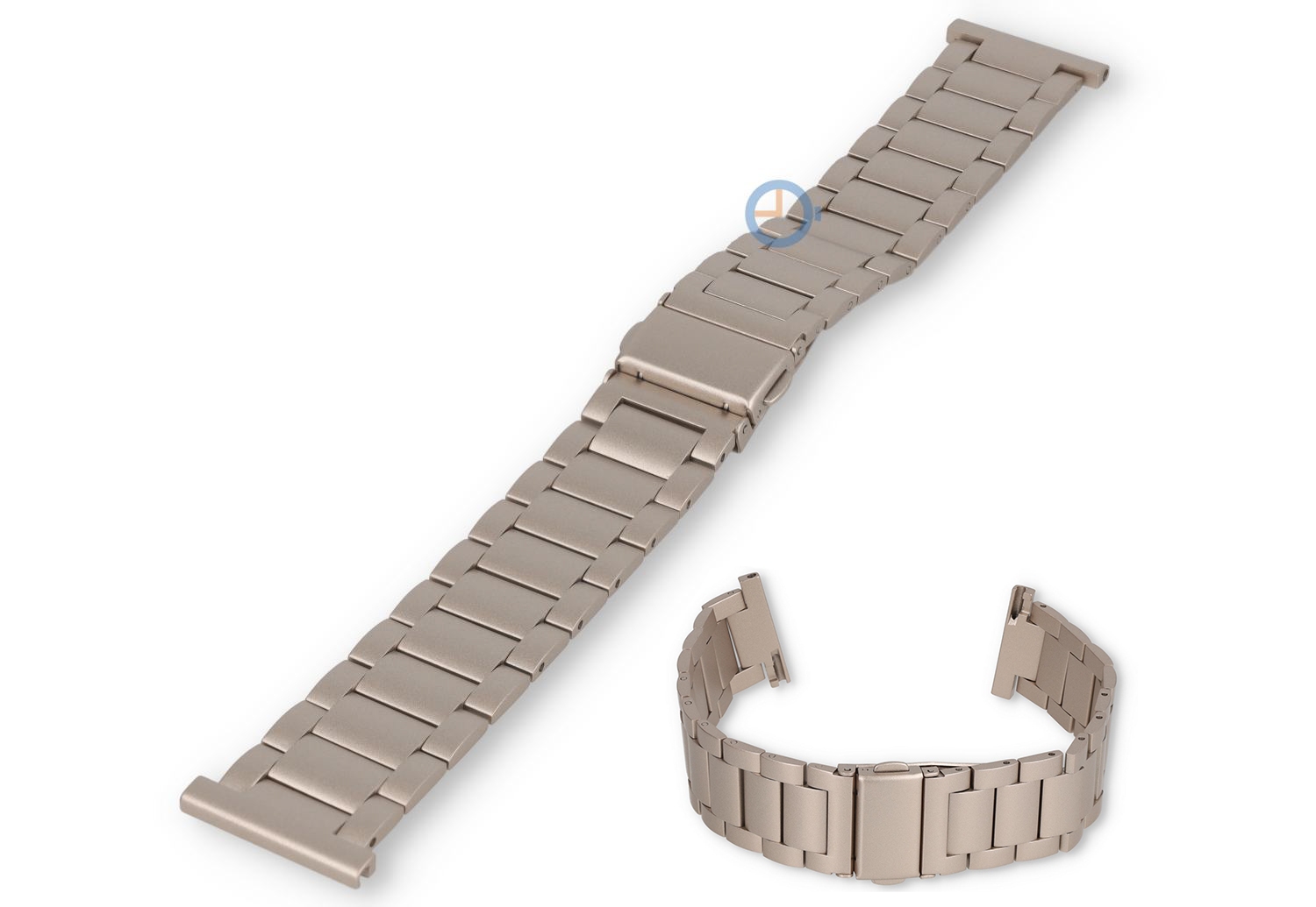 22mm mat stalen band - starlight