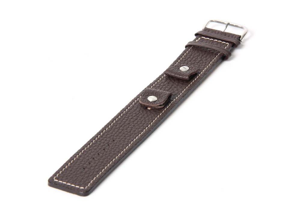 Horlogeband 22mm bruin