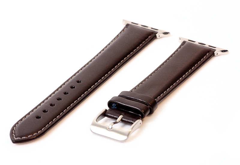 Extra lange Apple Watch bandje zwart leer (XXL) - 44/45/46/49mm