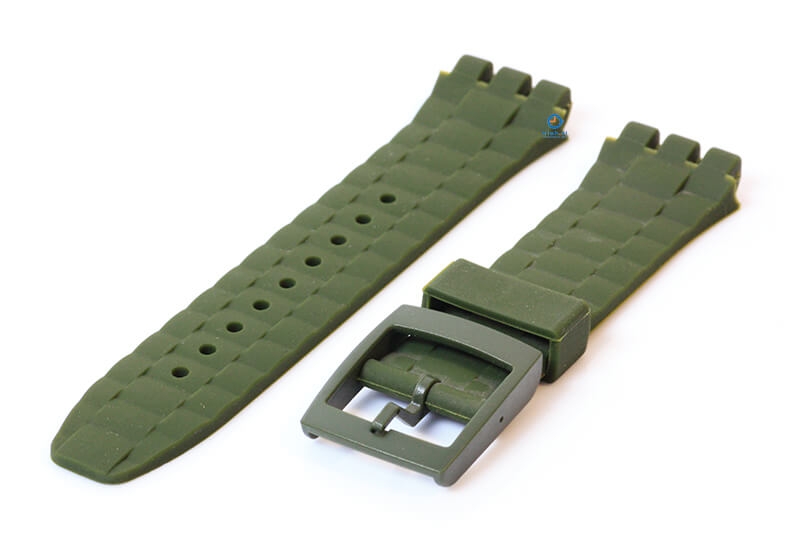 Swatch Scuba Libre horlogeband 21mm donkergroen