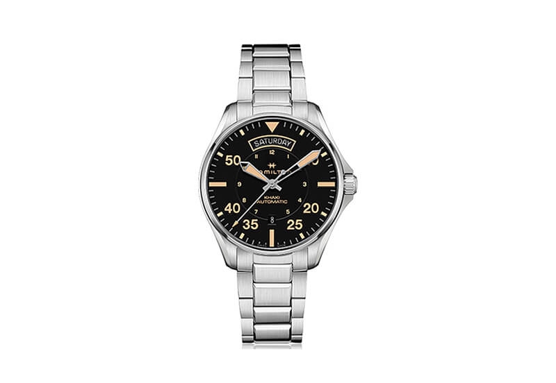 Hamilton horlogeband H64645131 - zilver staal