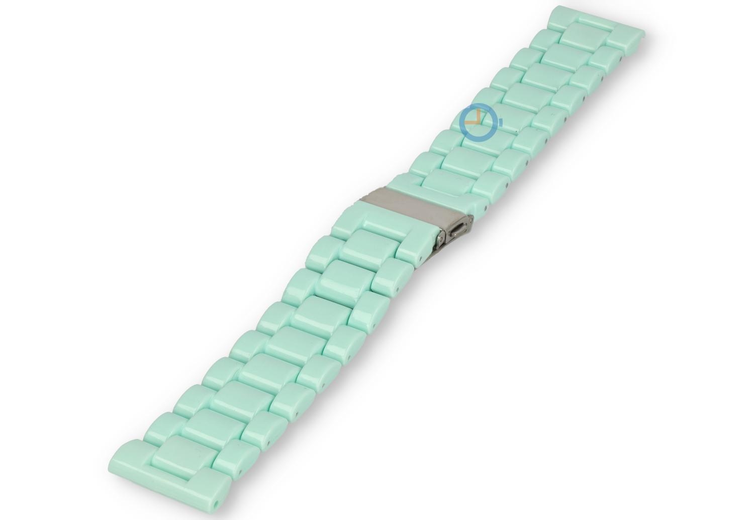 Kunststof horlogeband 22mm - mint groen