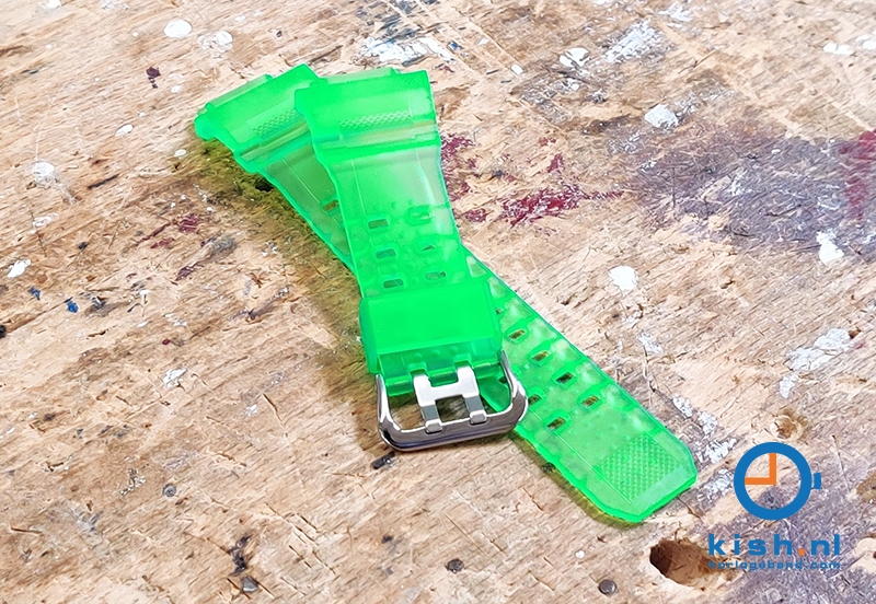 Casio G-Shock GW-9400 horlogeband rubber - groen transparant