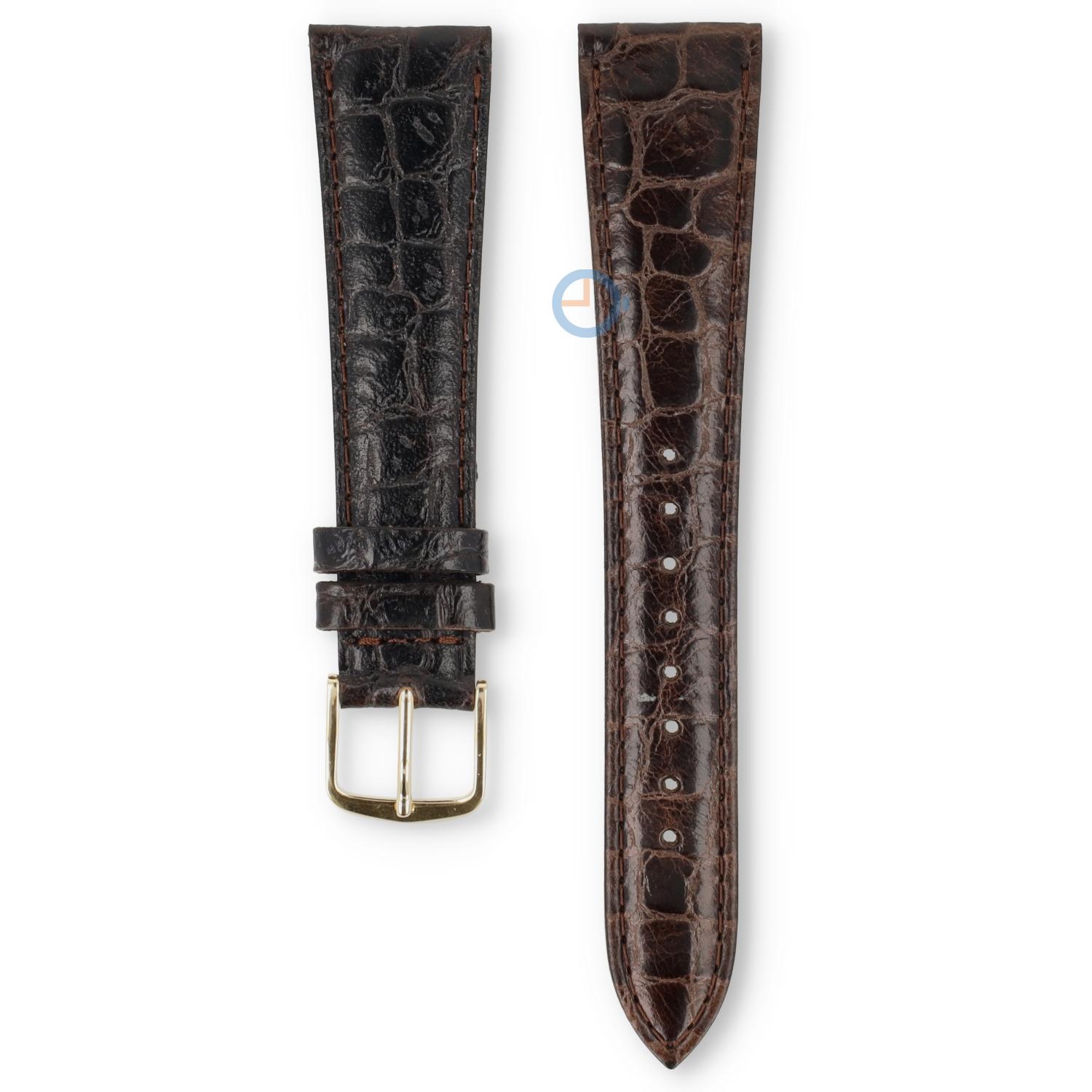 Universele 20mm bruin leren horlogeband - Pulsar