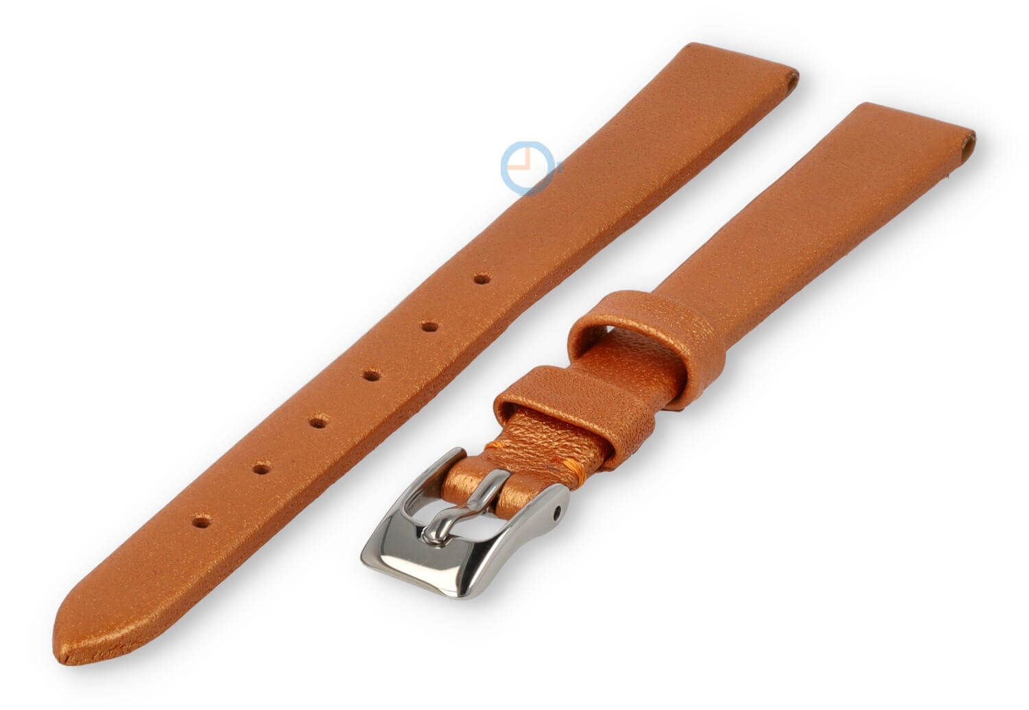 Naadloze horlogeband 10mm - koper met glans