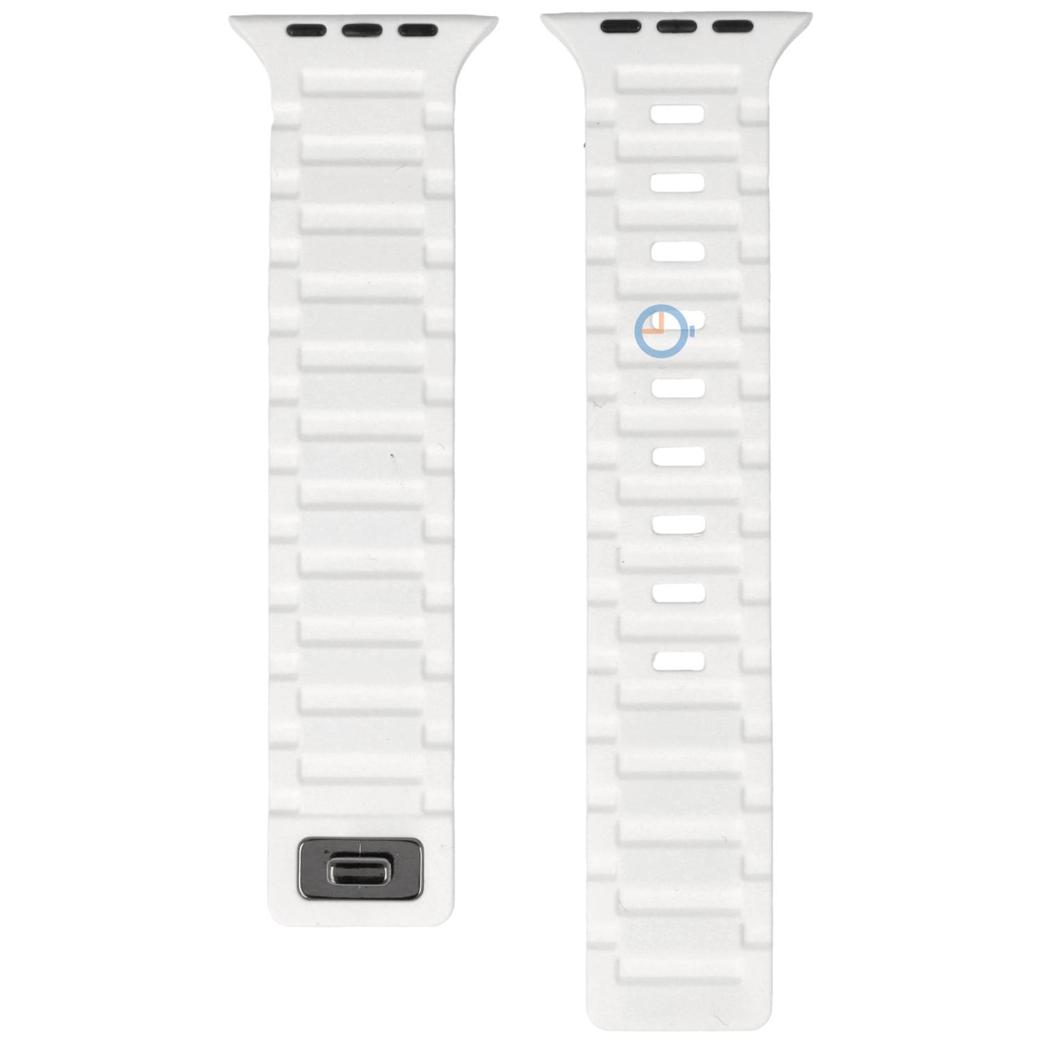 Siliconen bandje Apple 41mm - White