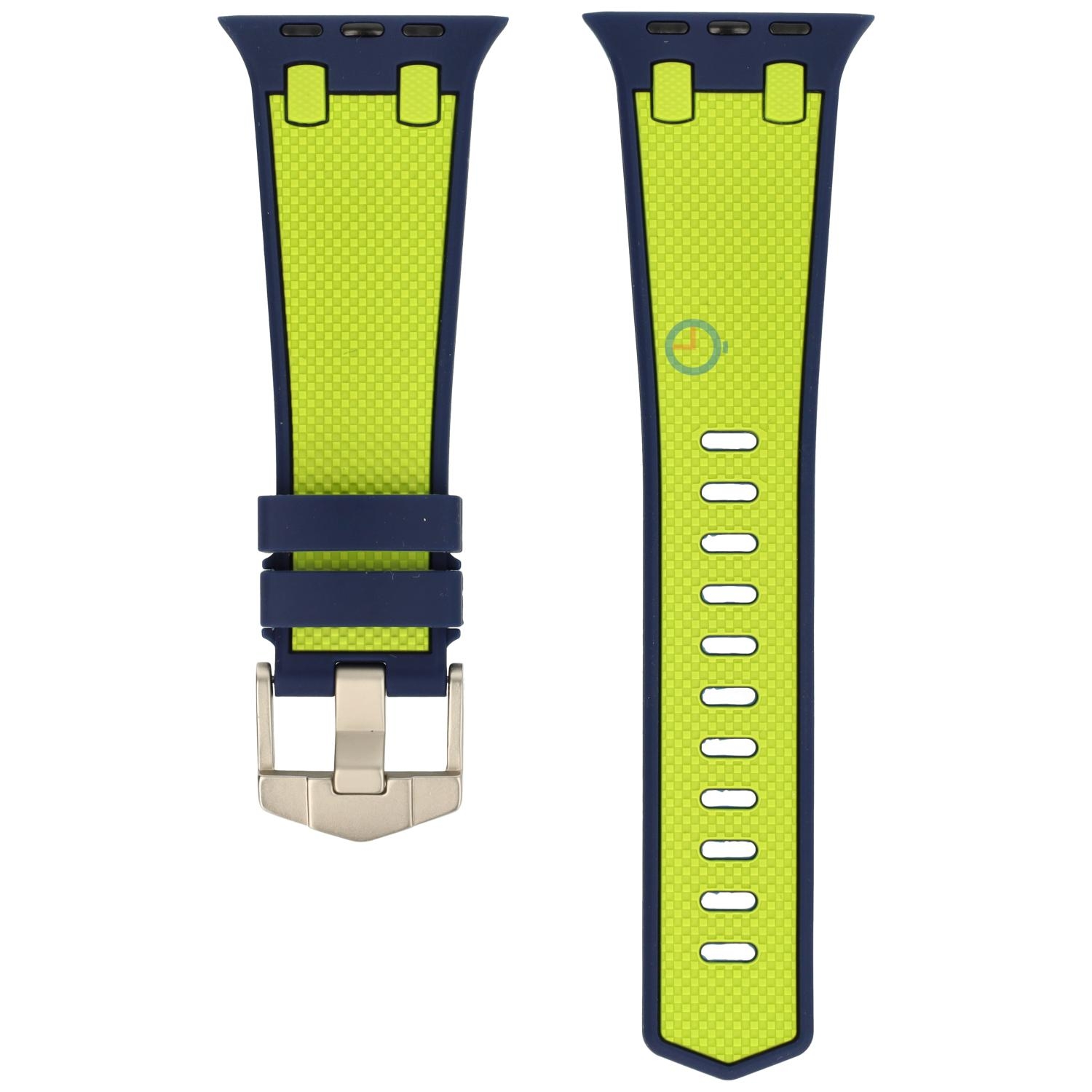 AP Style bandje voor Apple Watch 45mm - Navy Green