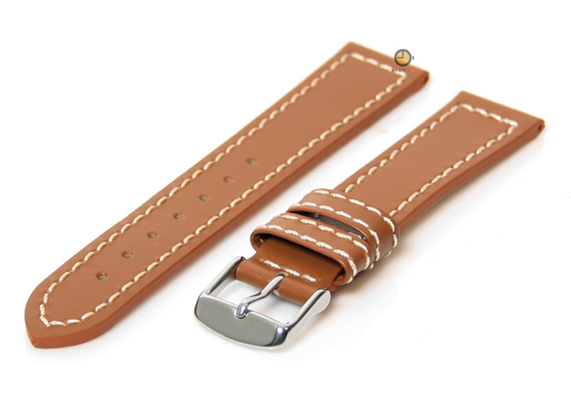 Horlogeband 22mm bruin