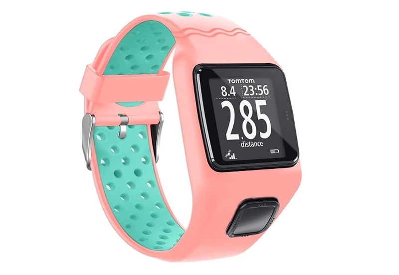 TomTom 1 universeel horlogeband roze - mintgroen