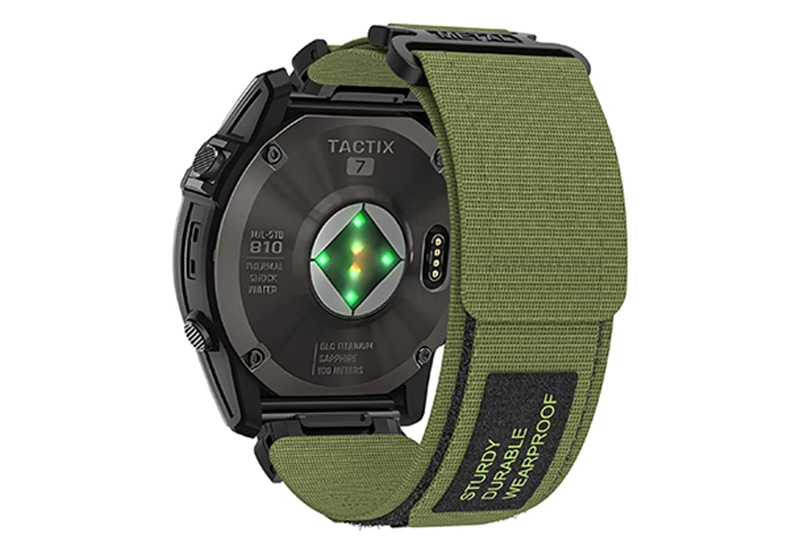 Garmin Fenix 8 - 51mm bandje - nylon 26mm - groen