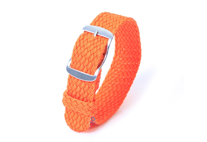 Perlon horlogeband 18mm oranje