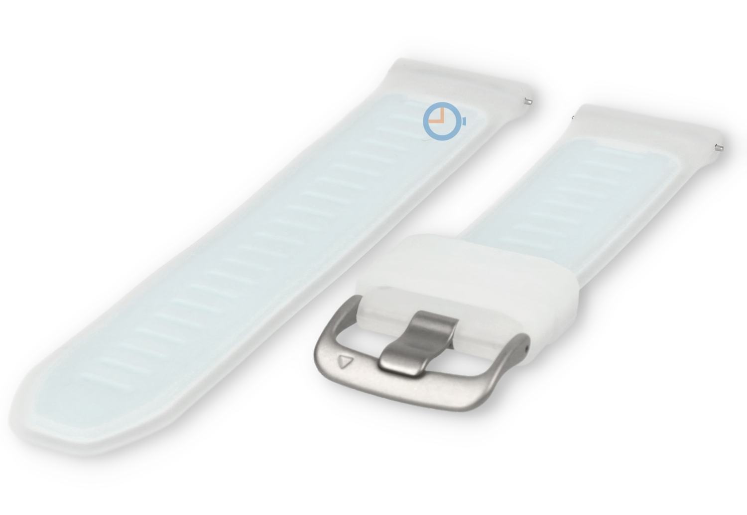 22mm horlogeband Coros Pace 3 - transparant/wit