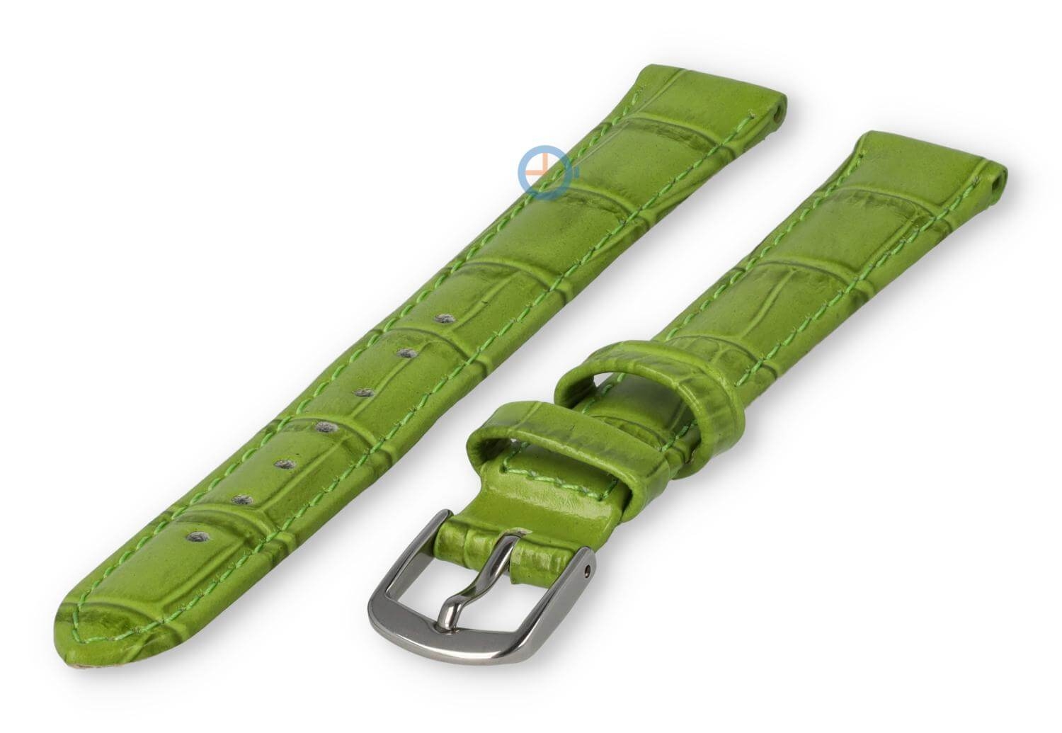 XL horlogeband van leer - 14mm - grasgroen
