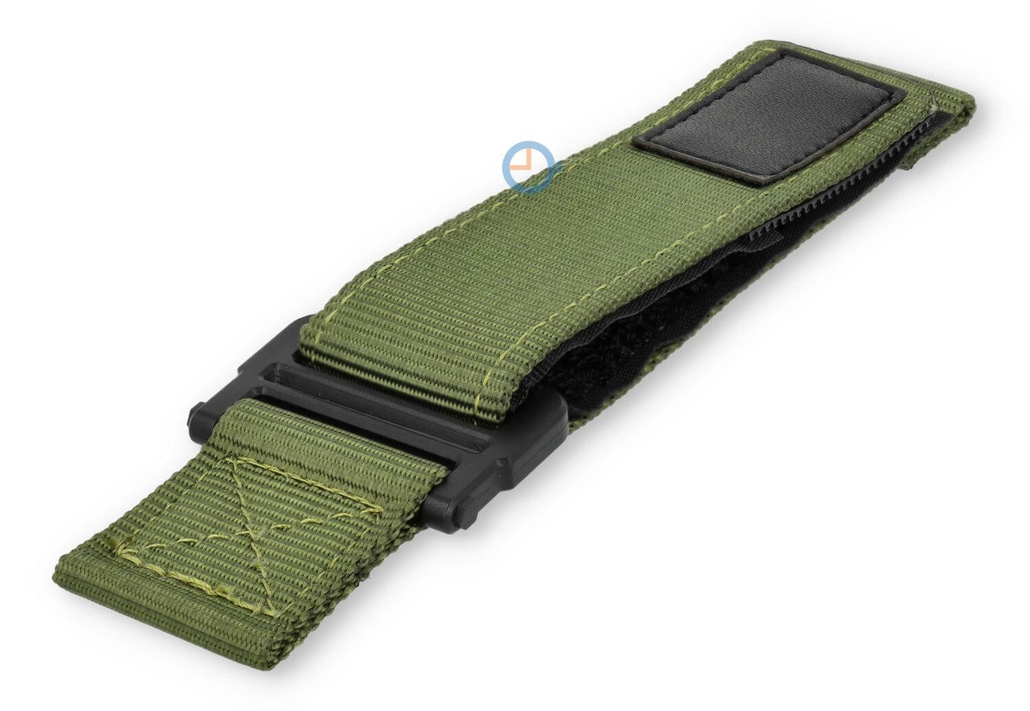 Nylon horlogeband 22mm groen - klittenbandsluiting