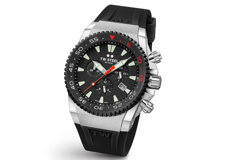 TW Steel Ace Diver ACE401 horlogeband zwart - 26 mm