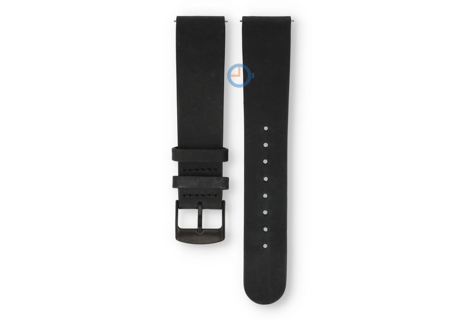 Kerbholz horlogeband Anton Walnut Midnight Black