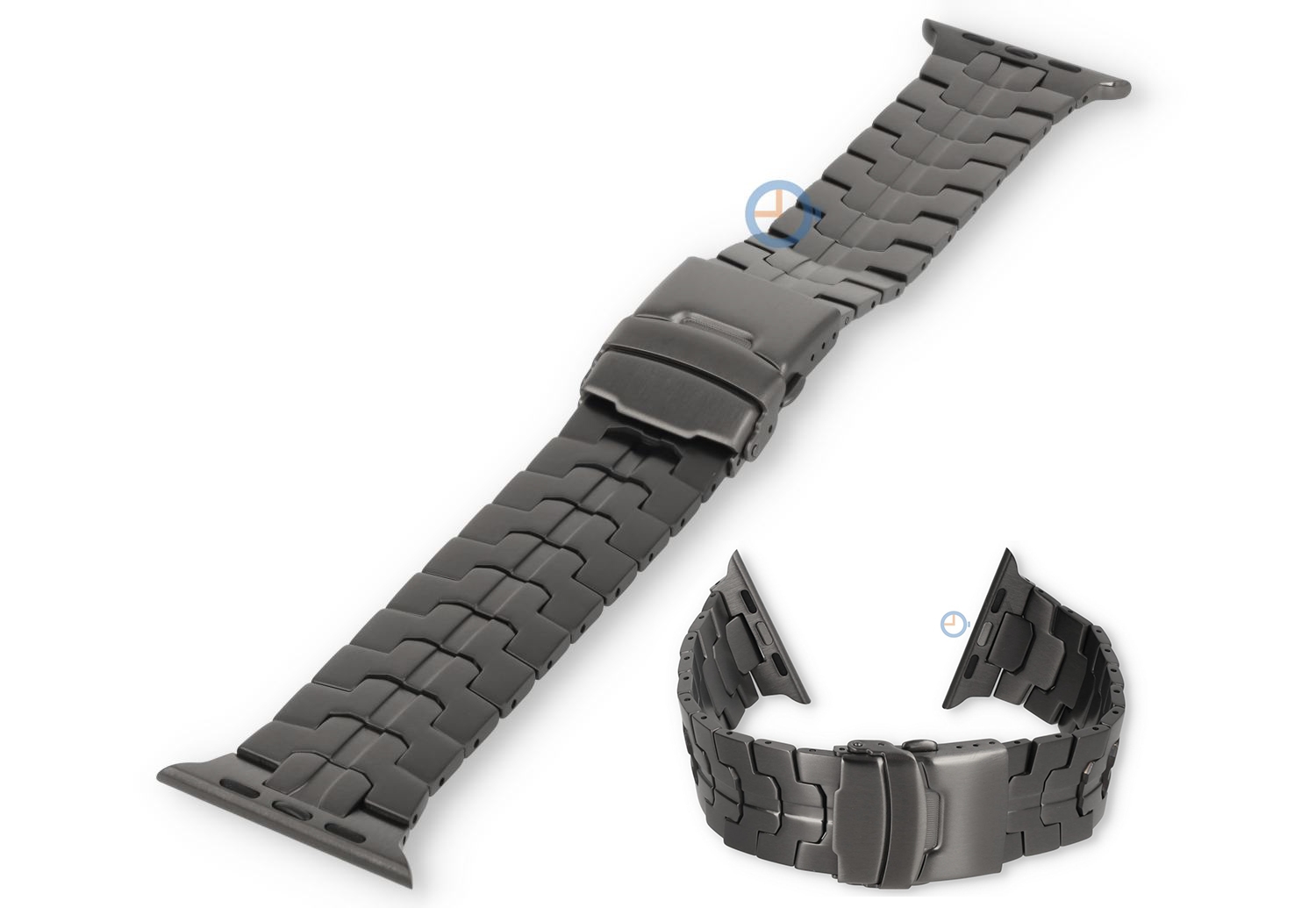 Titanium-look Apple bandje - 42/44/45/49 - grey