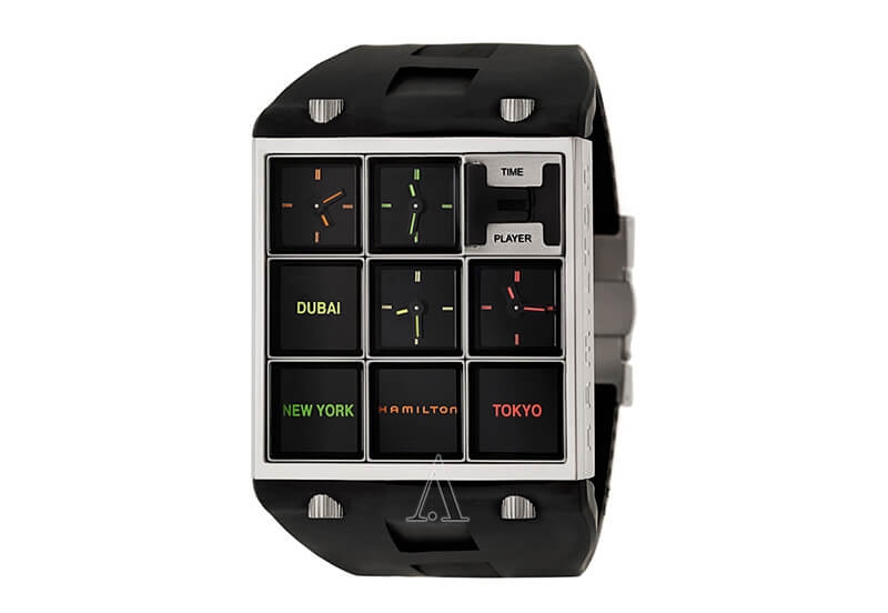 Hamilton horlogeband H51511331 - zwart siliconen
