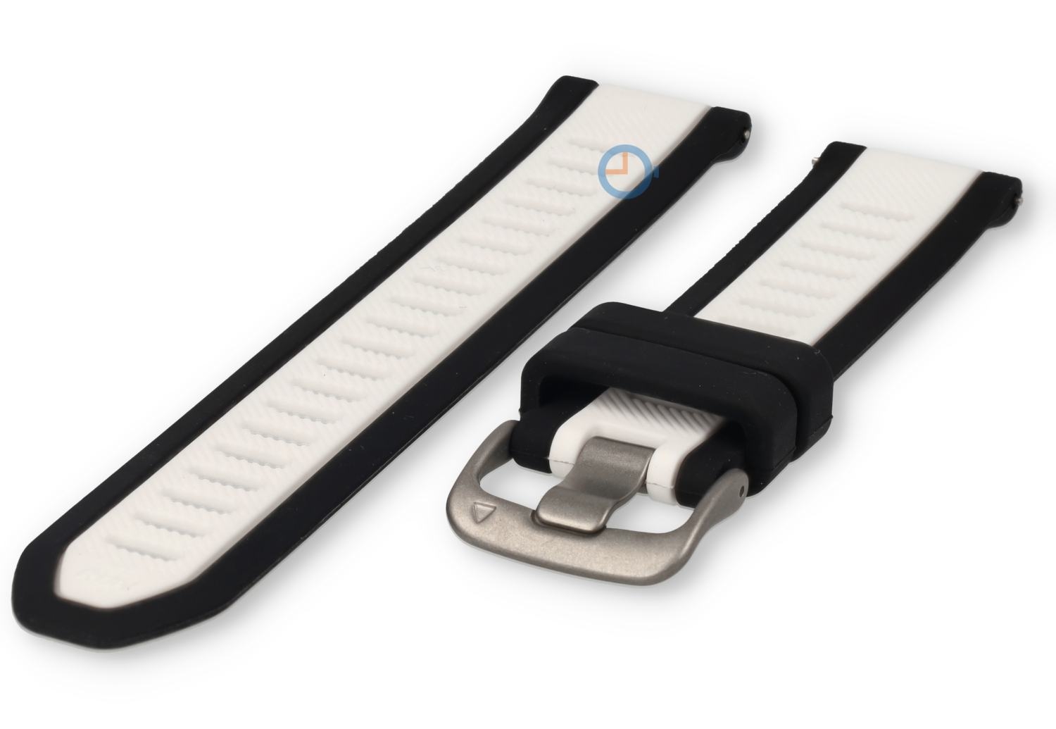 20mm horlogeband Garmin Vivoactive 6 - zwart/wit