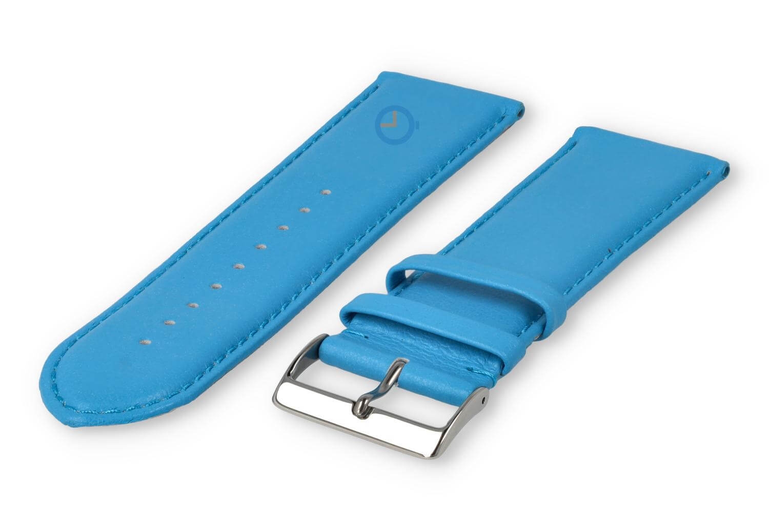 XL horlogeband glad leer - 28mm - alaska