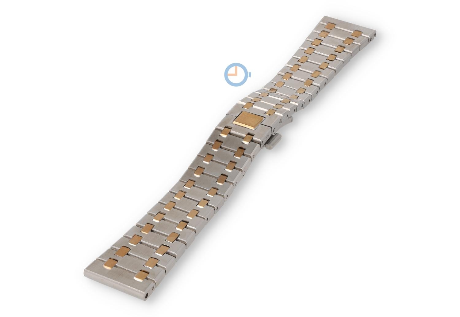 22mm stalen horlogeband zilver/roségoud - Audemars Piguet look