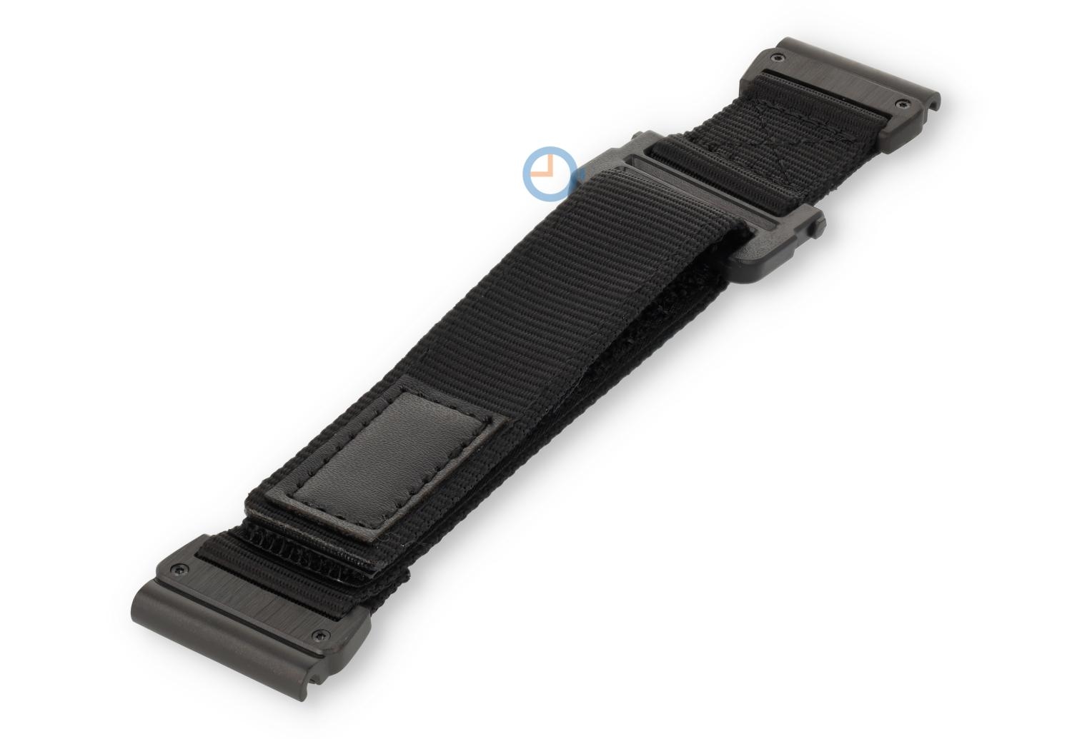 Garmin Fenix 5/6/7 horlogeband zwart - klittenbandsluiting